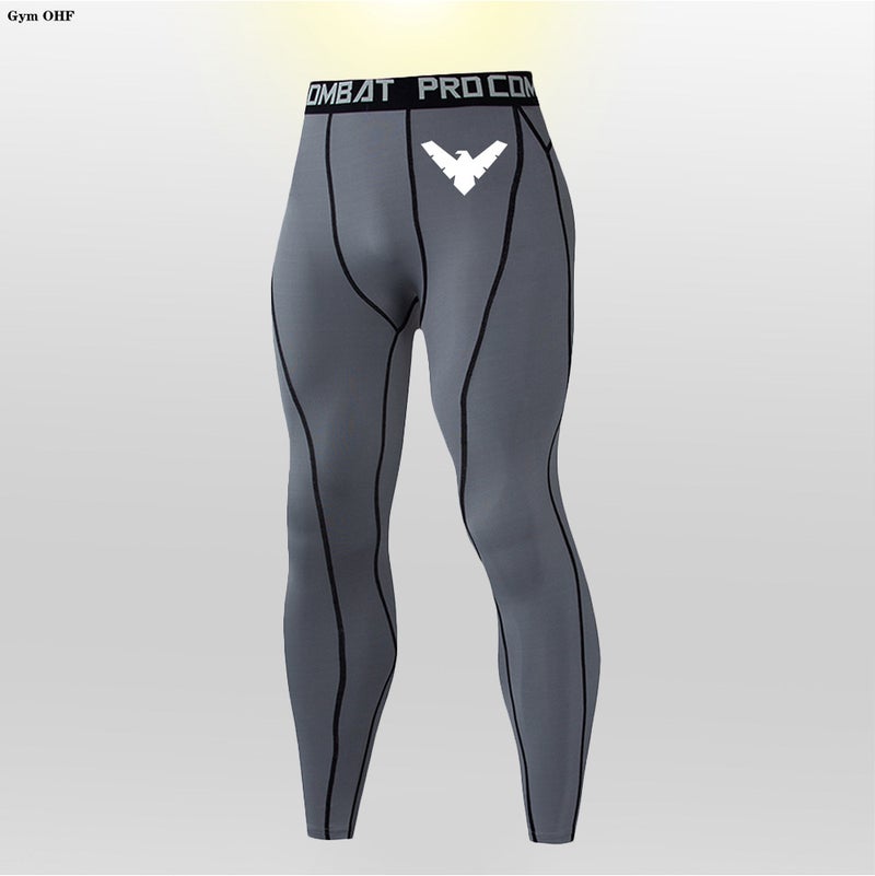 Fitness Training Men'S High Elastic Quick-Drying Compression Pants Gym Running Tights Basketball Leggings - Image 5